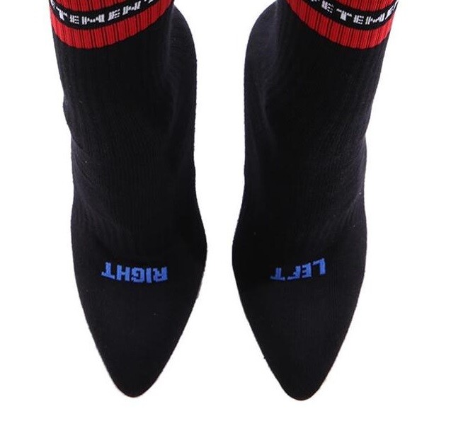 Vetements Black Knit Sock Stiletto Pumps sz US 6 / IT 36 $985 ~ FLAWLESS, NEW ~