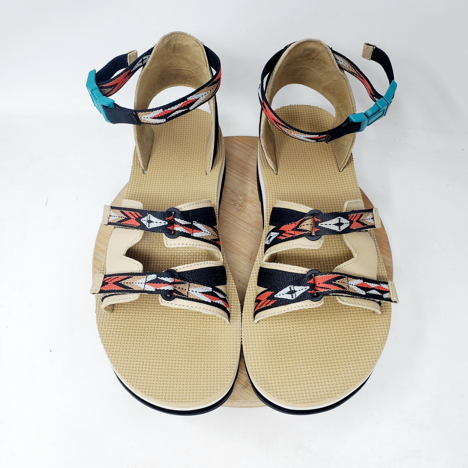 Teva Ceres Sandals Womens 9 Midform Platform Chunky Strappy Aztec Straps Shoes