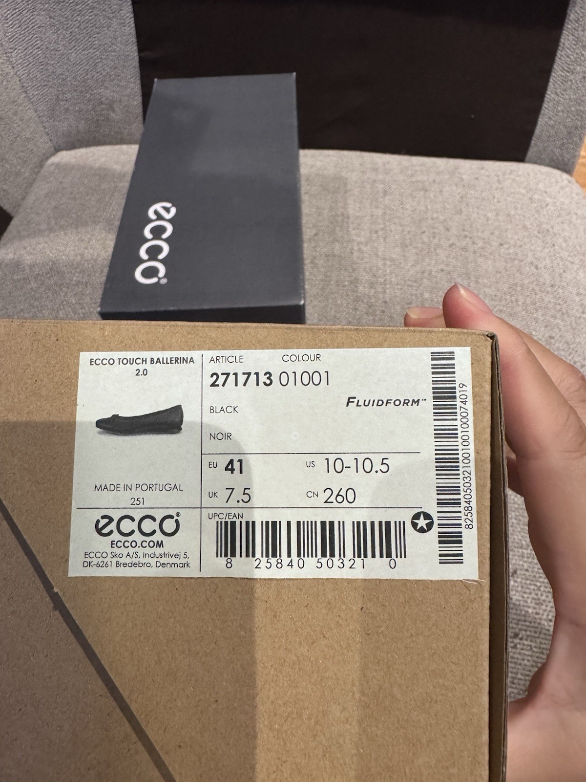 Ecco Women’s Touch Ballerina 2.0 Ballet Flat Size EU 41 US10-10.5