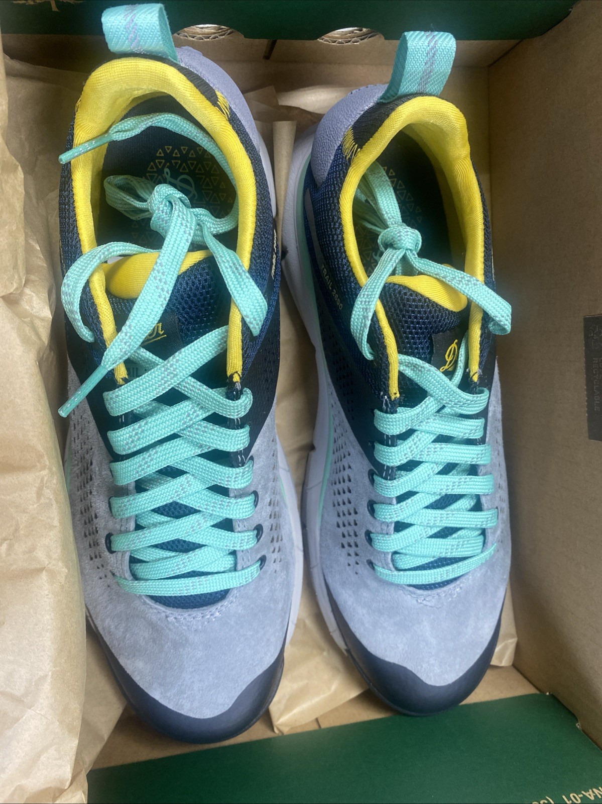 Danner Trail 2650 Women’s Gray/Blue/Spectra Yellow Size 8.5