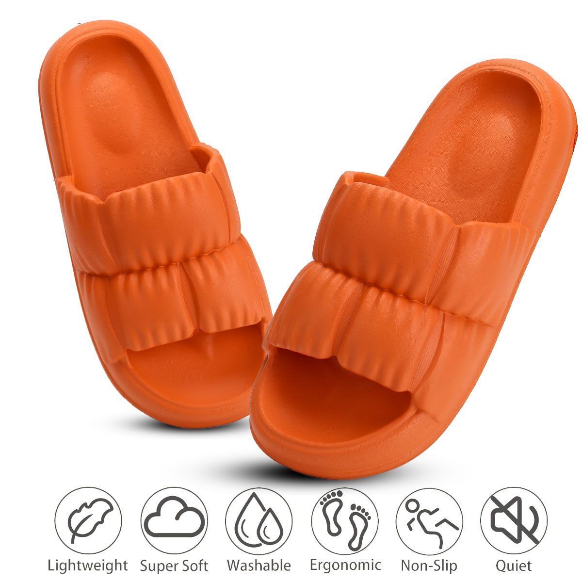 Outdoor Slides Anti-Slip Sandals Ultra Soft Slippers Cloud Shower Home Shoes