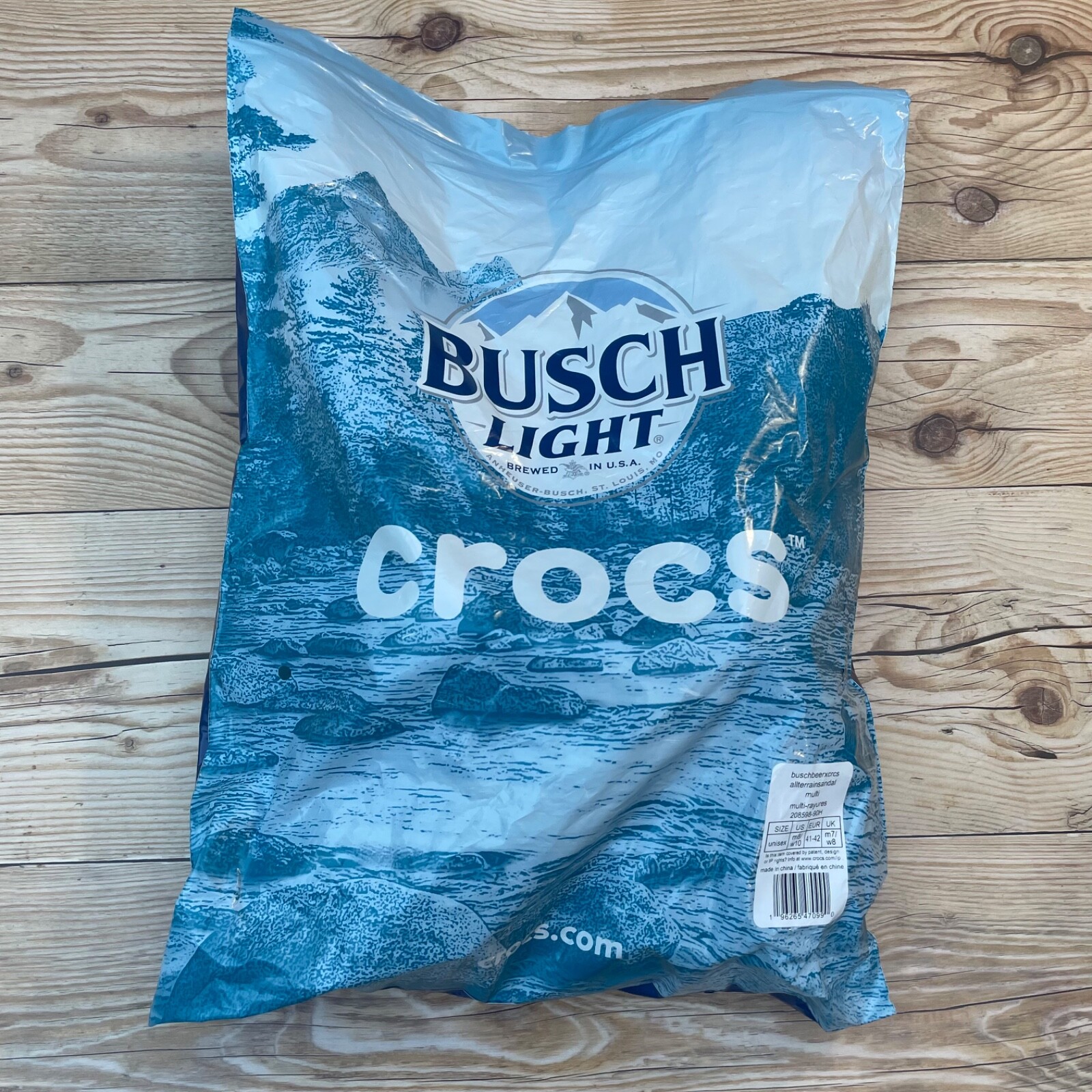 Busch Beer x Crocs Classic All-Terrain Sandal Men’s Size 8 / Women’s S