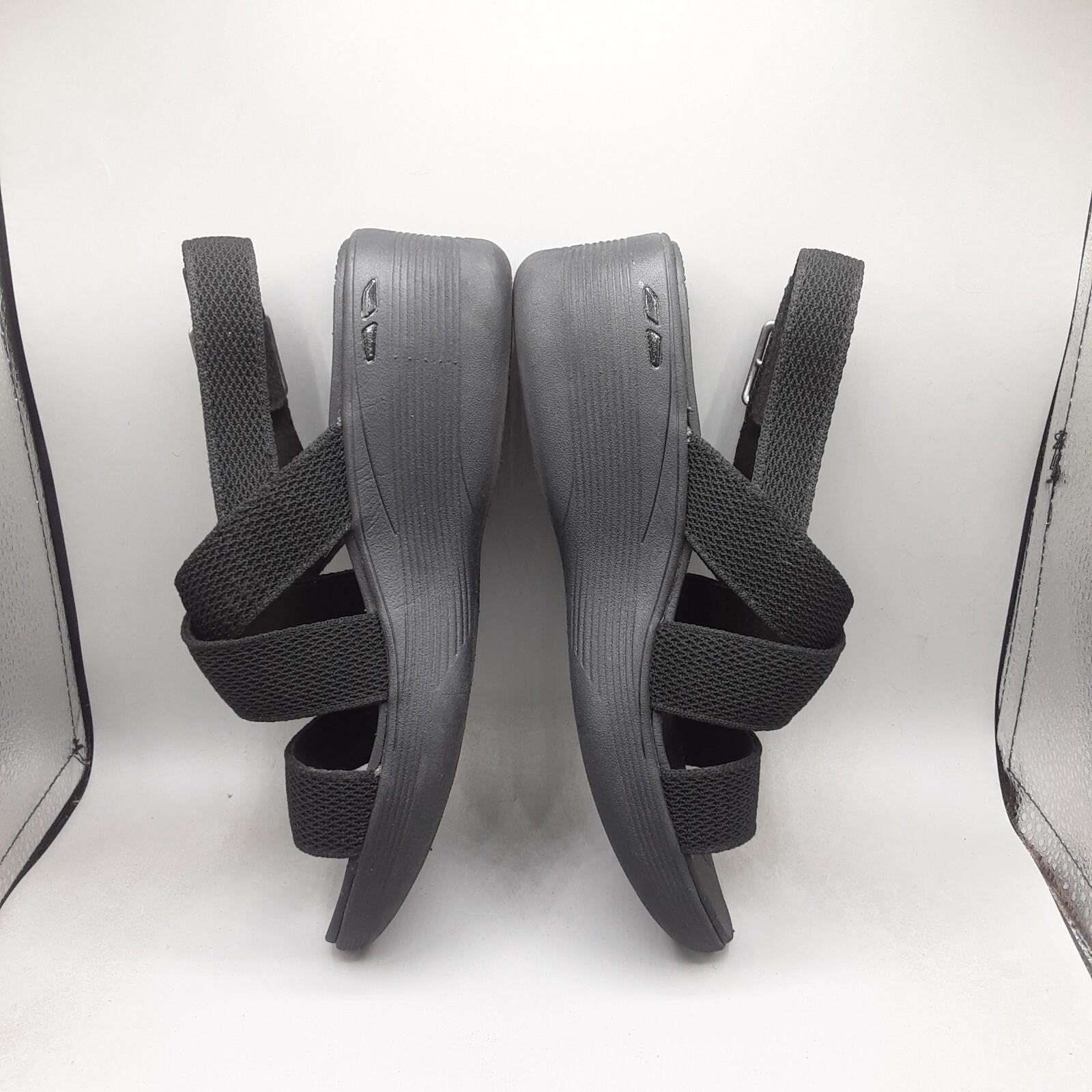 Skechers Pier Lite Night Owl Sandals Women’s 8M Black Slingback D186