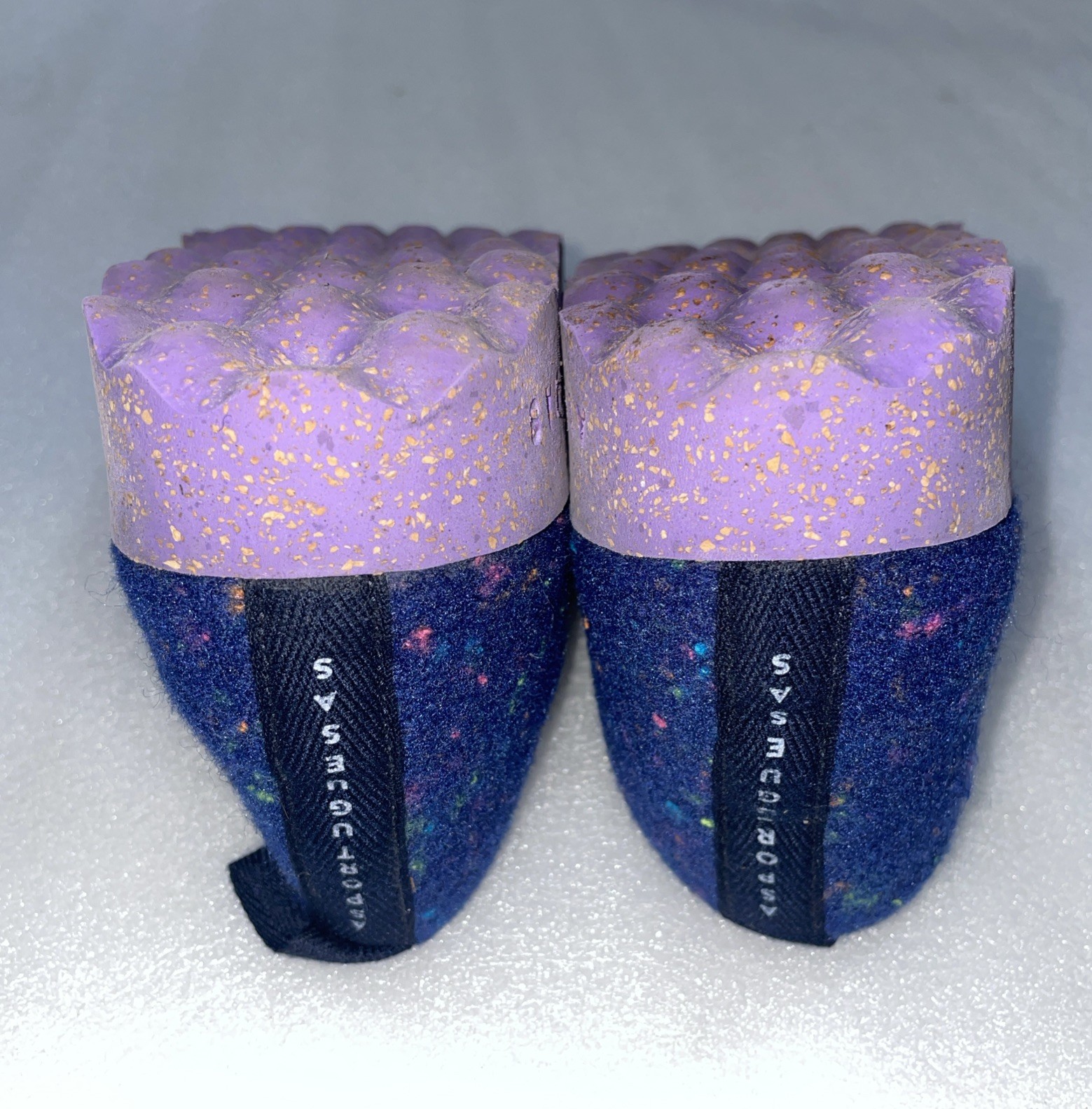 Asportuguesas Slip On City Shoes Wool Felt 39 NAVY Purple LED EUC
