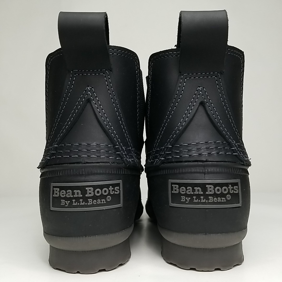 Bean Boots By LL Bean 6.5″ Chelsea Duck Rain Boots Women’s sz 9 M Black Leather