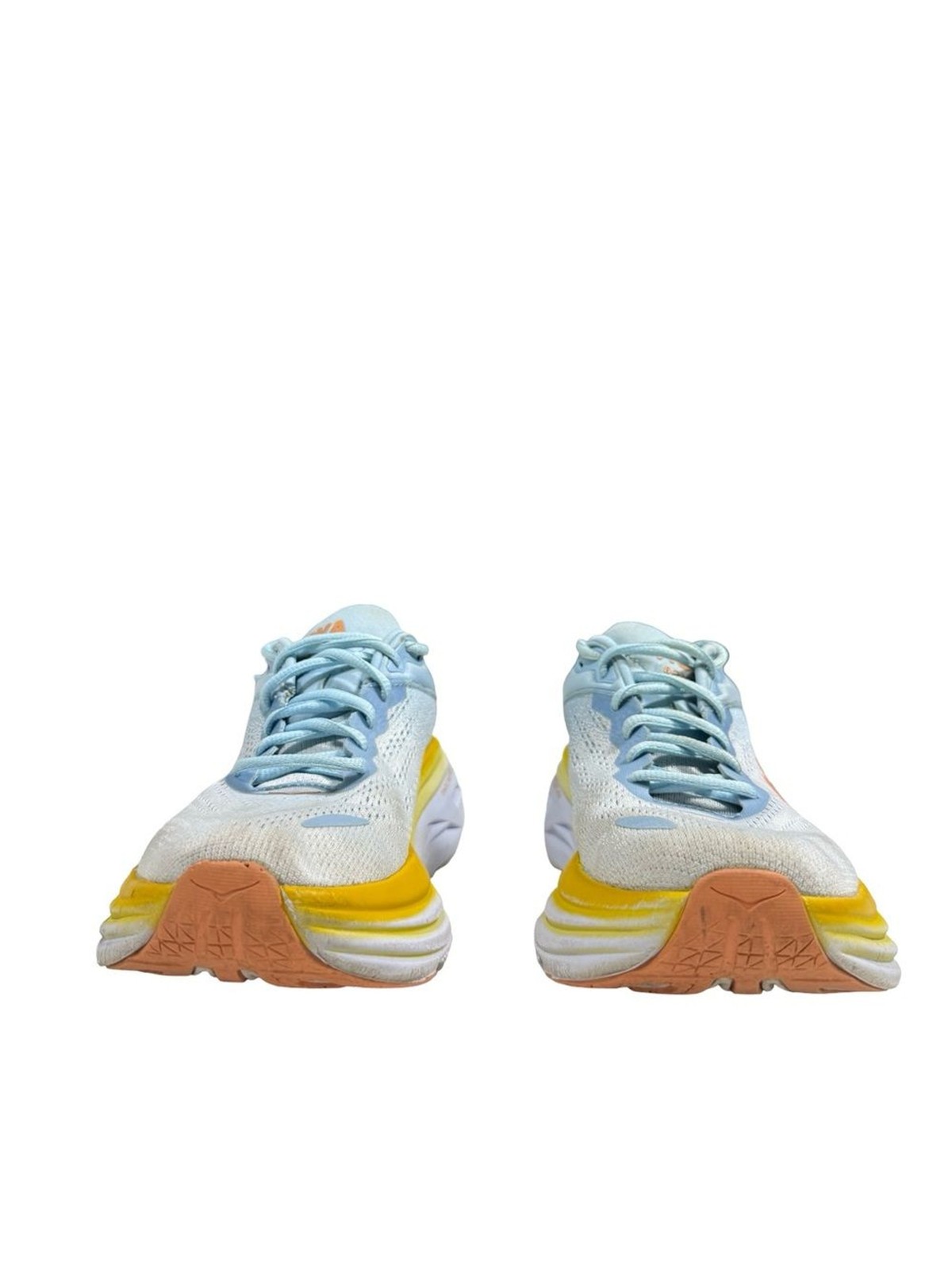 Hoka Bondi 8 Shoes Women Sz 8.5 B Blue Summer Song Running Sneakers 1127952 SSCA