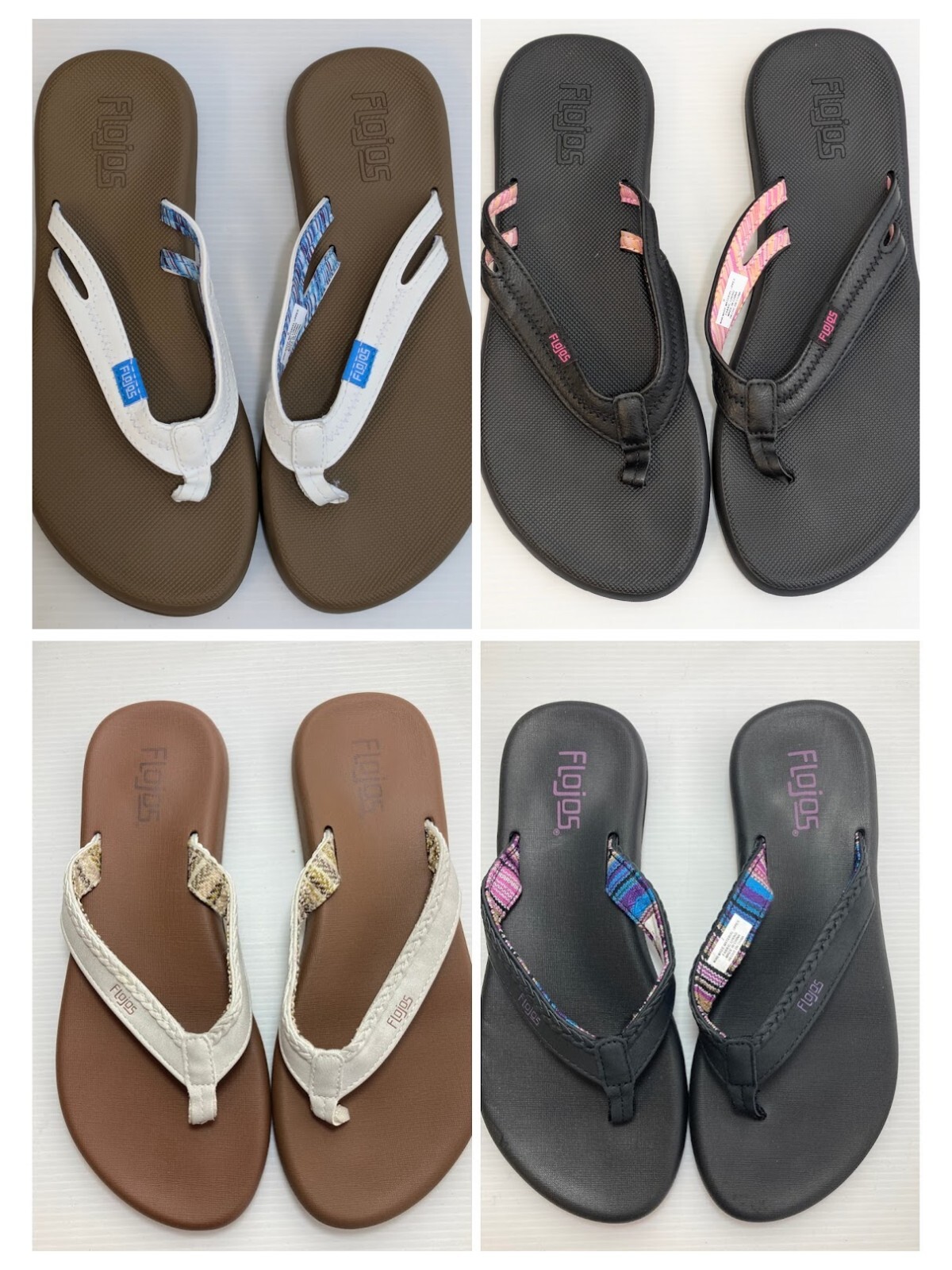 Flojos Women’s Sandals w Memory Foam Flip Flops New! Choose Size & Color
