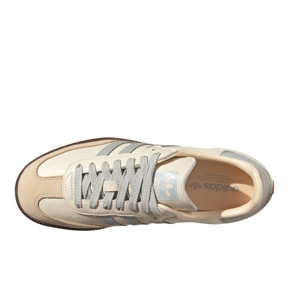 adidas Samba Og Lace Up Womens Grey, Off White Sneakers Casual Shoes JH7299