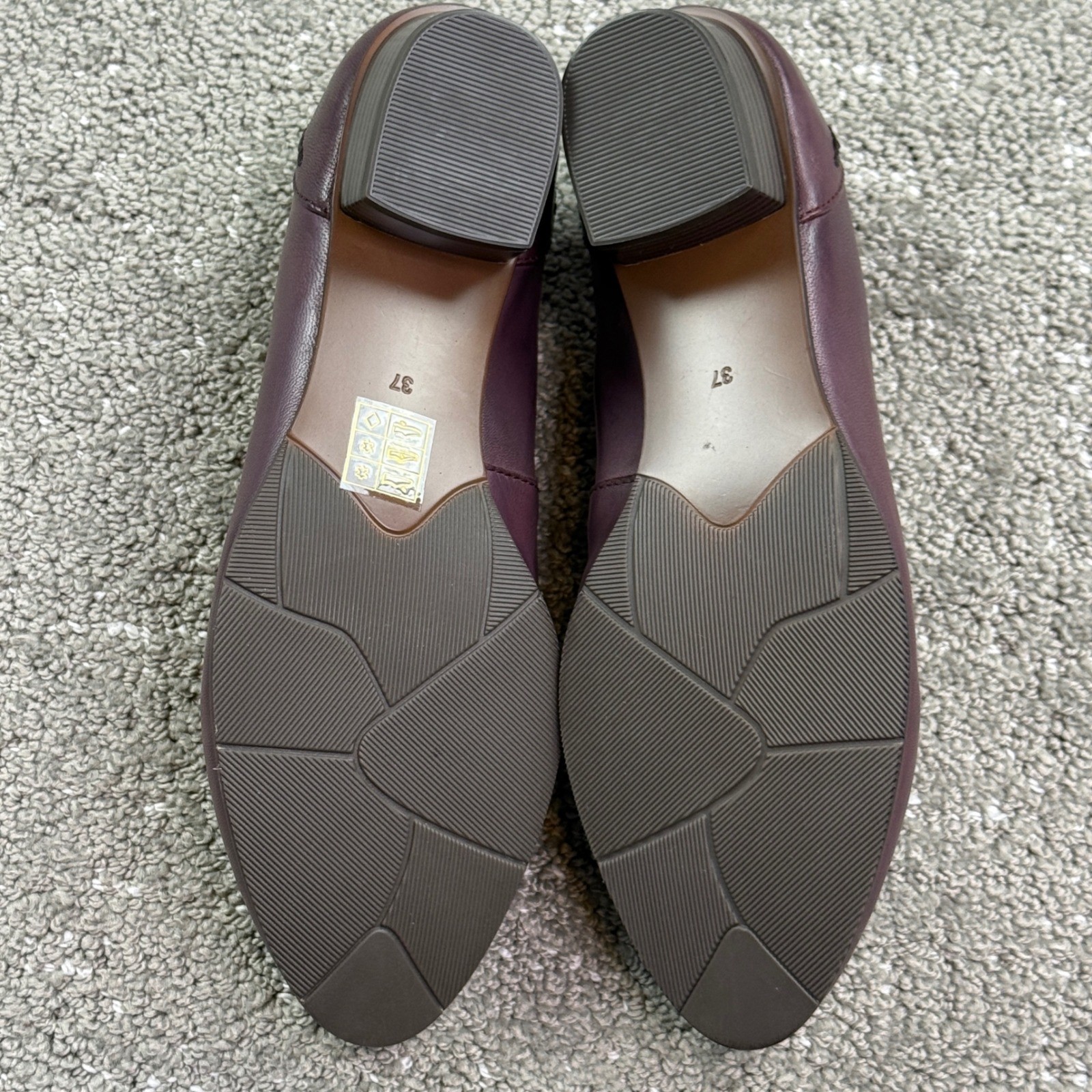 Spring Step Shooties Women Size 37 Burgundy Leather Low Heel Slip On Ankle Boots