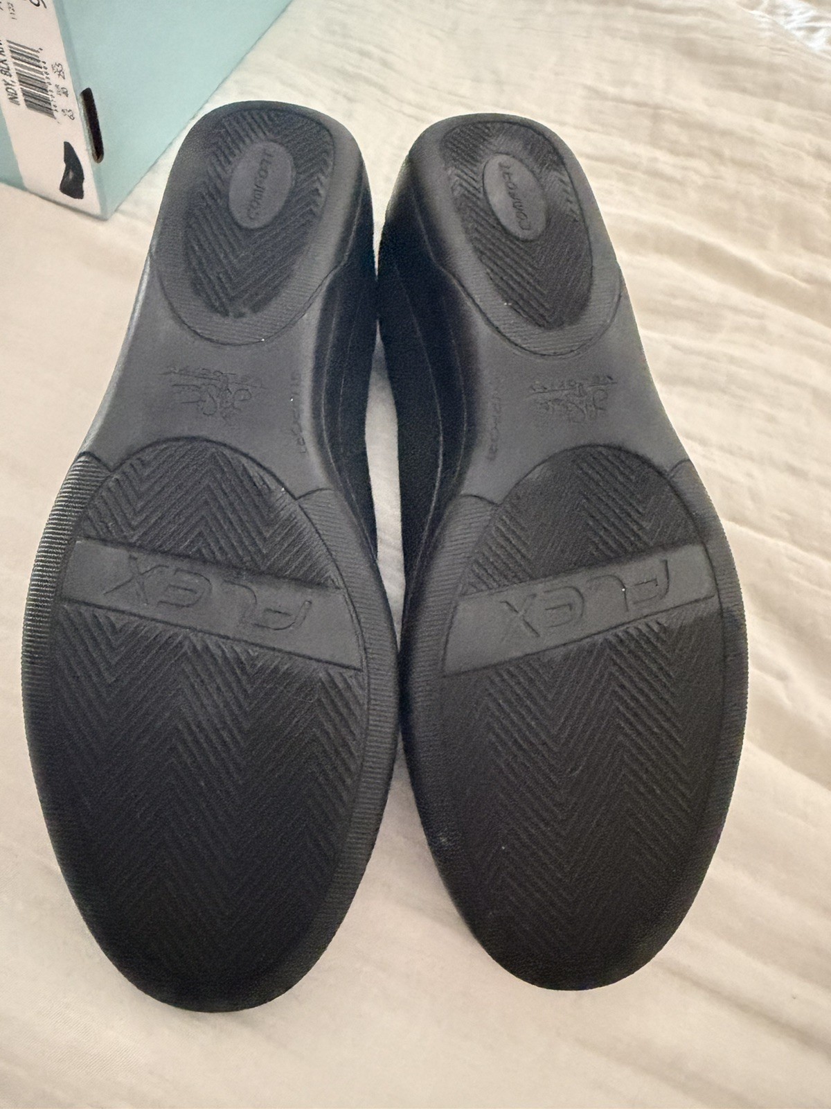 LifeStride Indy Black Stretch Knit Wedge Comfort Slip On Flat Shoes Womens 9W