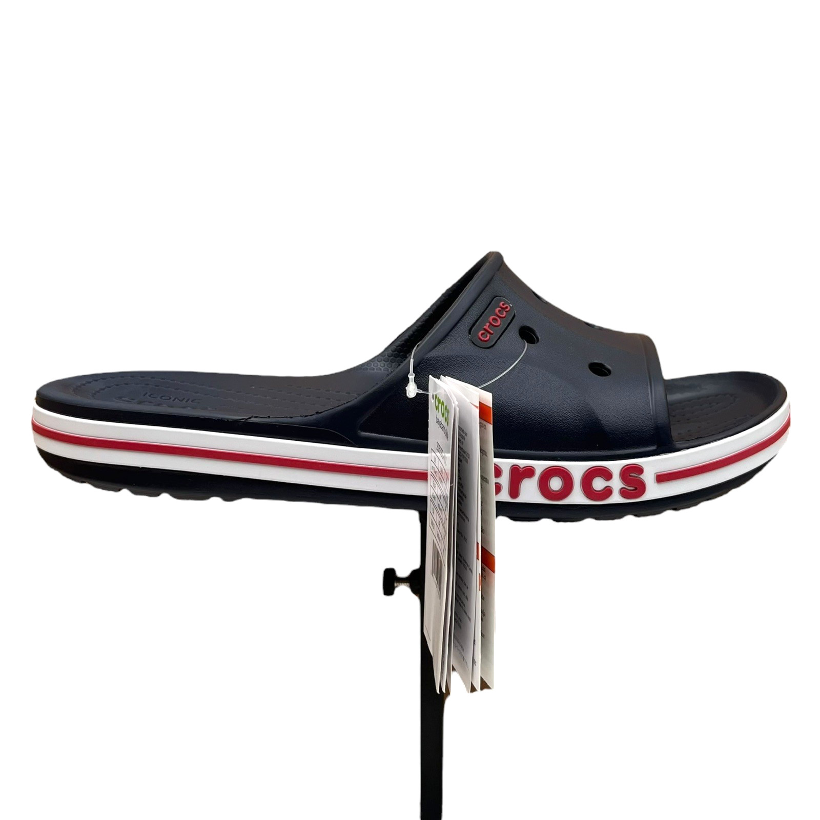 Crocs Bayaband Womens Slide Sandals Size 10 Navy Blue Water Friendly Lightweight