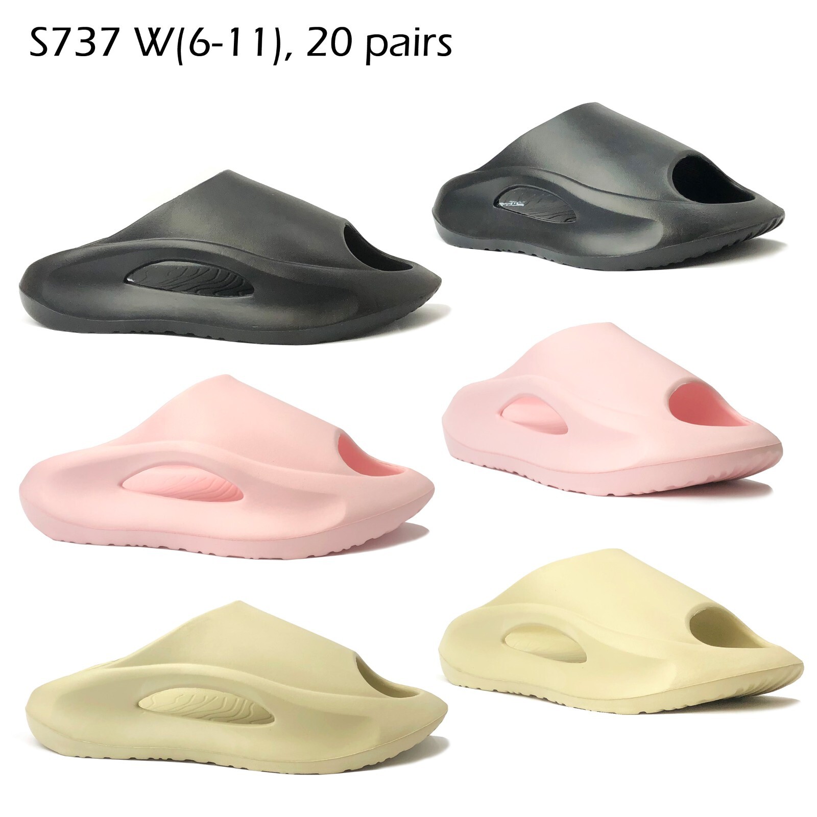 Unisex Adults Cloud Slides Men Women Slippers Cushioned Thick Sole for Beach Gym