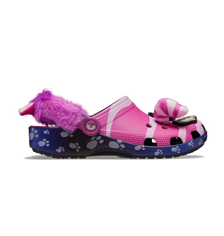 Walt Disney Cheshire Cat Alice Wonderland Crocs Shoes Adult M10/W12 SEALED BAG
