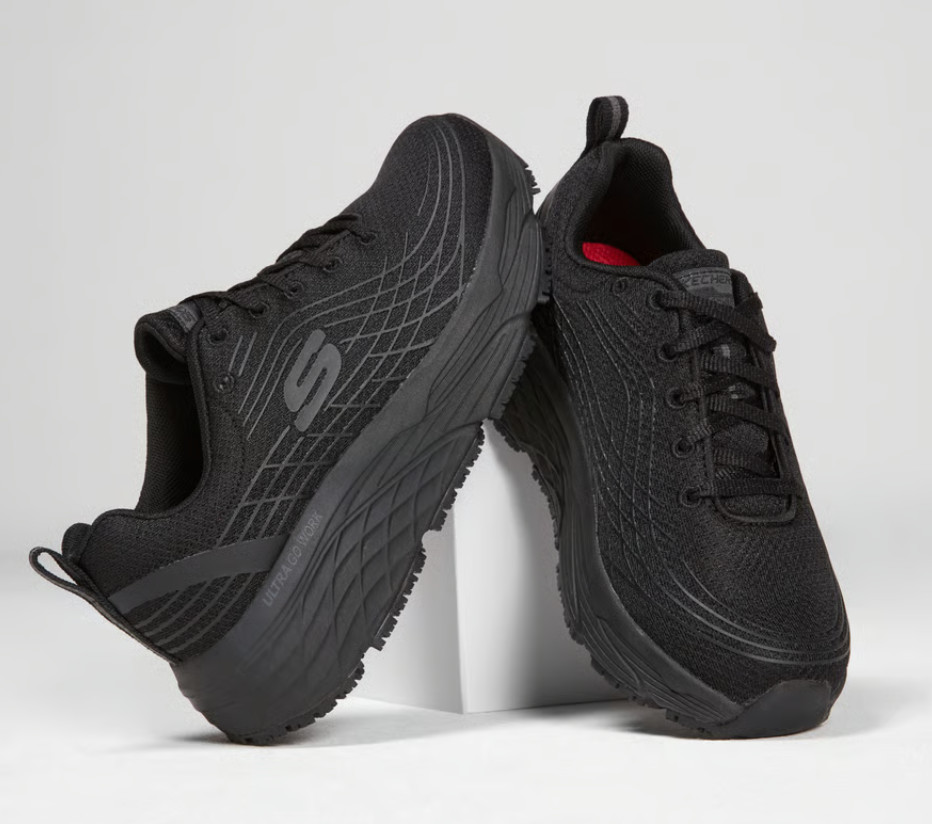 Skechers Women’s Work Slip-Resistant Relaxed Fit: Max Cushioning Elite Sneakers
