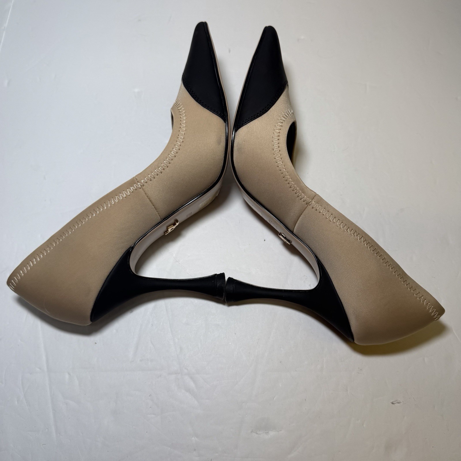 Lola Cruz Anthropologie Black And Tan Heels Size 36 Luxury Classy