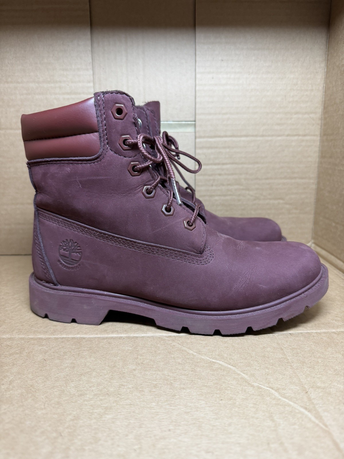 Timberland Womens Linden Woods 6″ Lace-up Waterproof Prem. Leather Boot Sz 8
