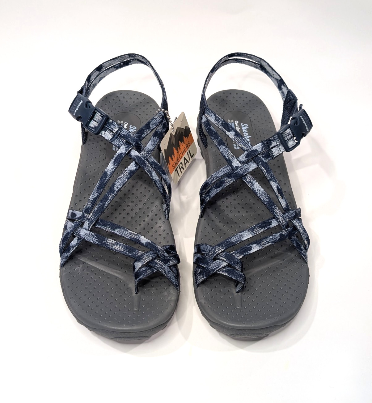 Skechers Reggae Positive Space Navy Women’s Sandals – Size 9.5 NWB 163595/NVY