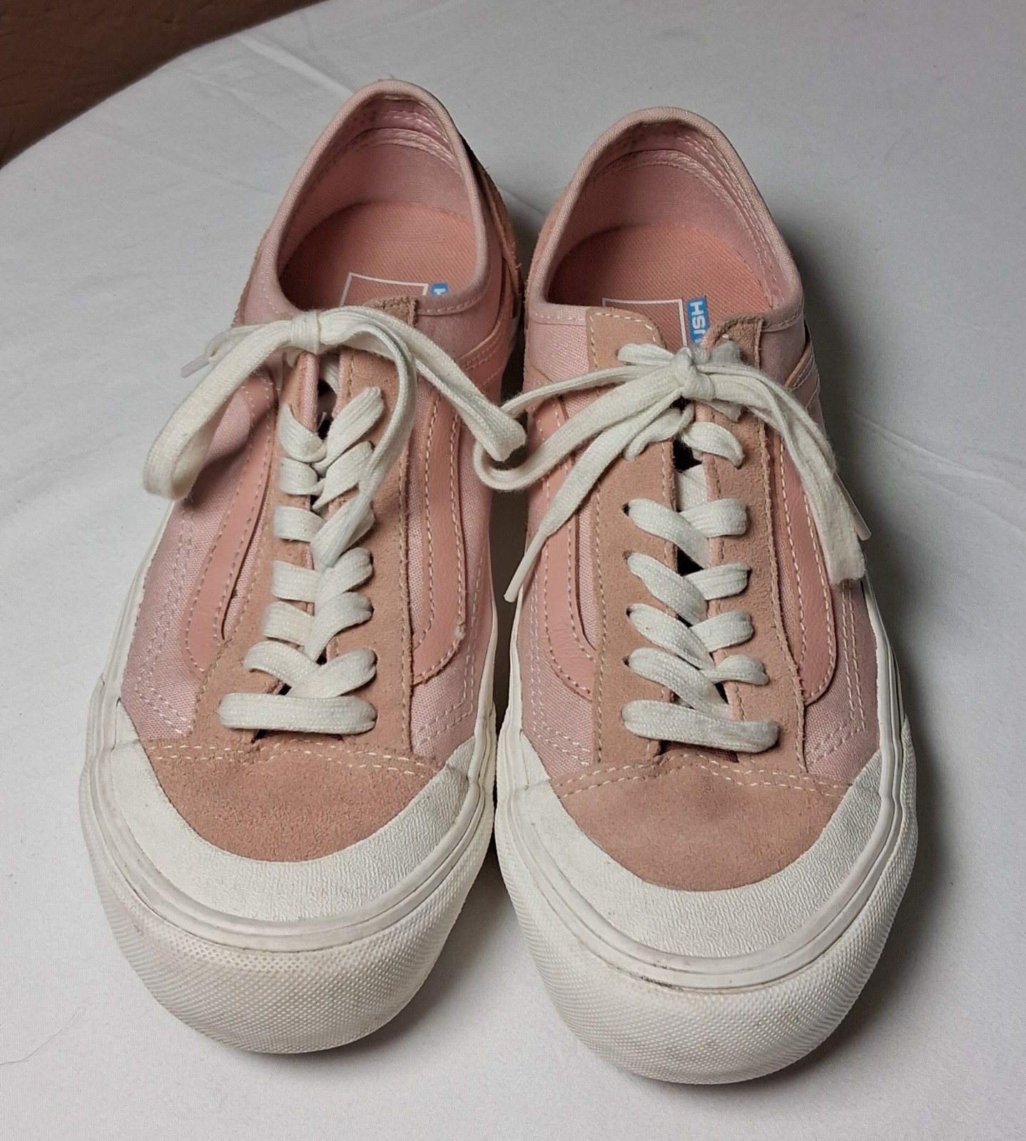 Vans Old Skool Unisex Suede Canvas Pink Sneakers Women’s 8.5 Men 7 Ultra Cush