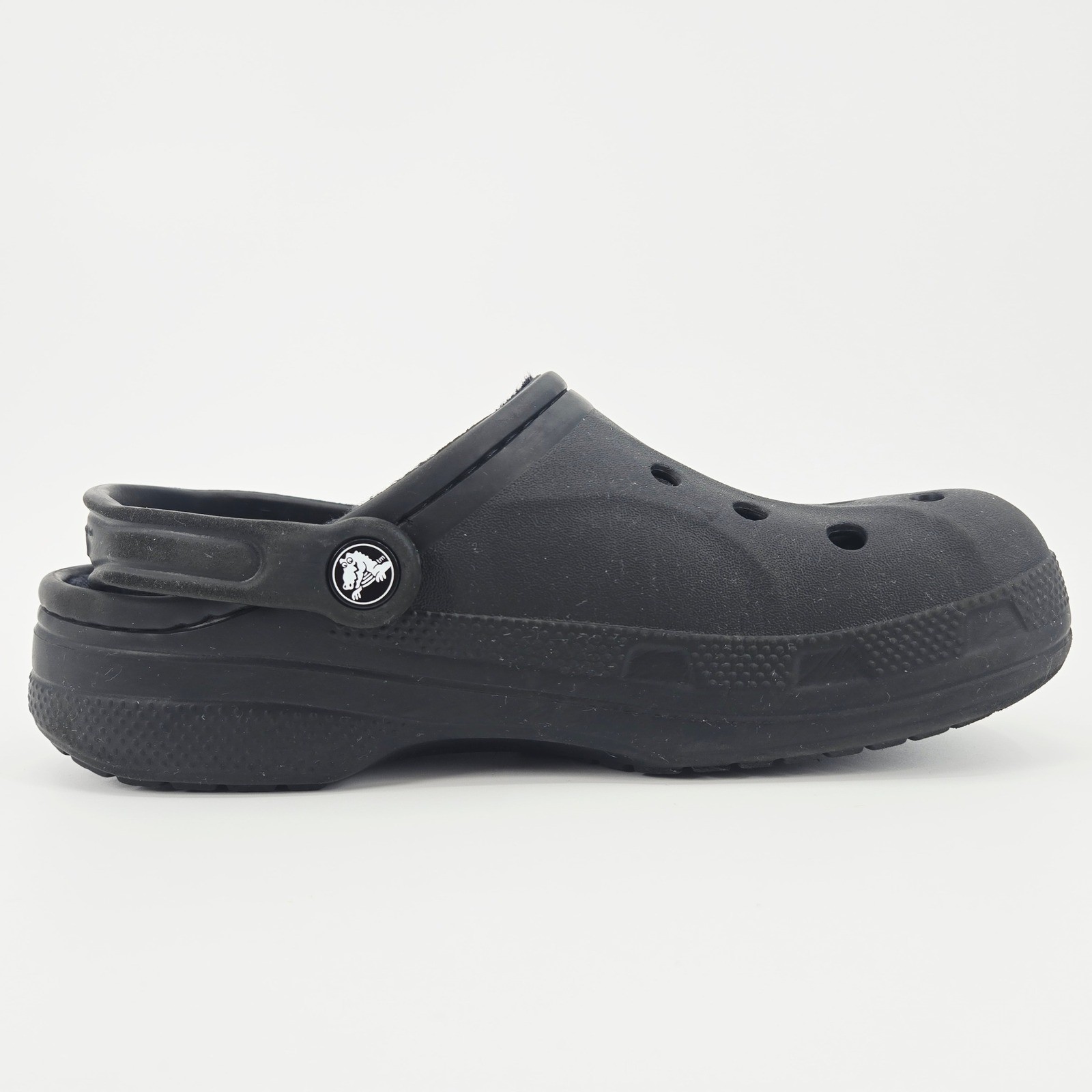 Crocs Baya Lined Clog Black Fleece Women 8 Men 6 Gorpcore Comfy Slippers Unisex
