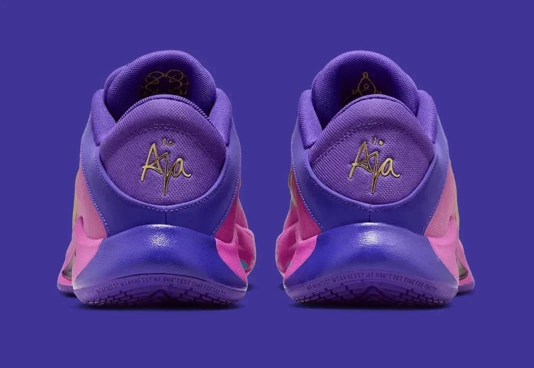 Nike A’One A’ja Wilson Purple Gold Shoes Basketball FZ8605-500 Womens Size