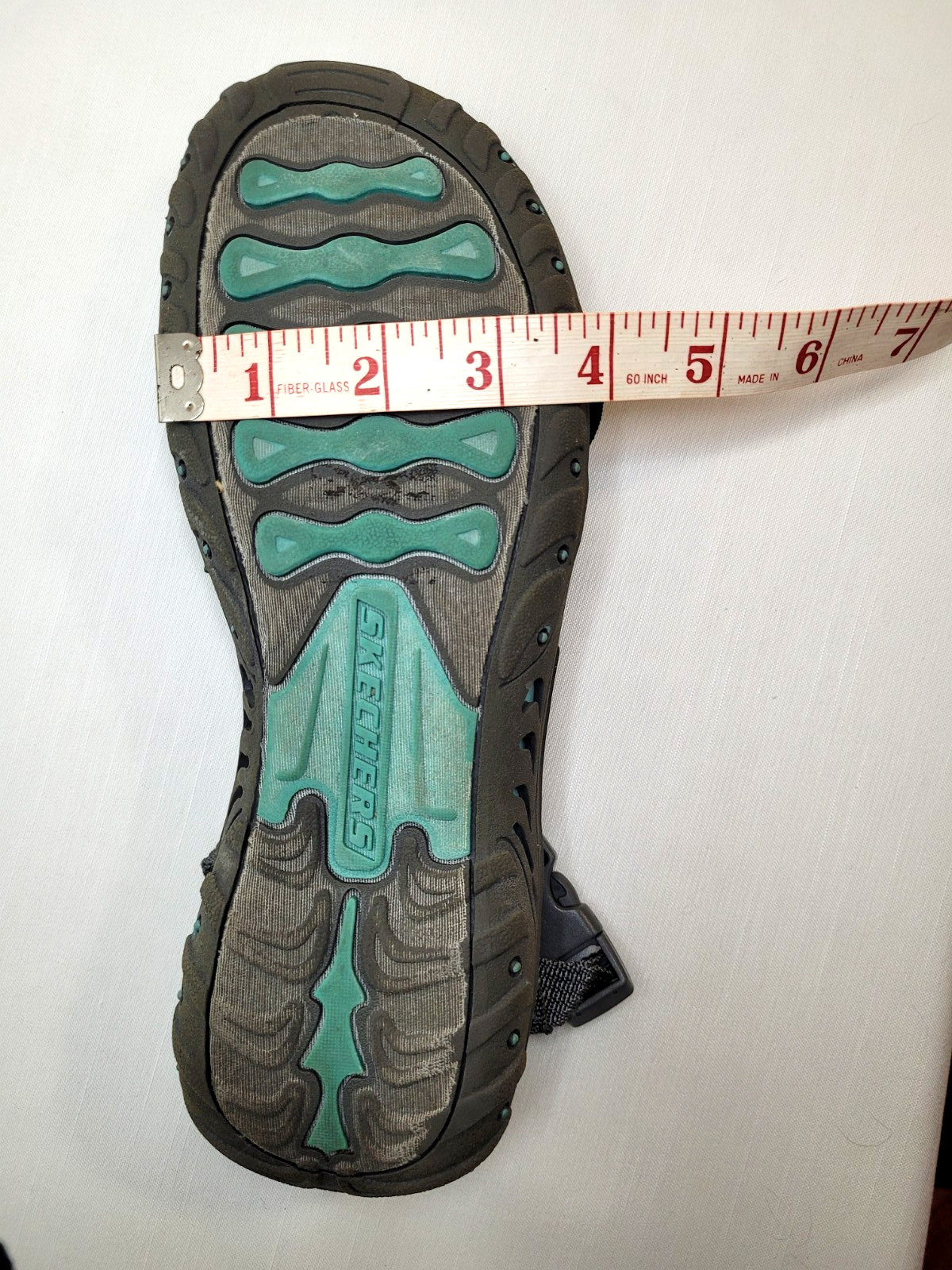 Skechers Outdoor Lifestyle Strappy Toe Loop Sandals Green Gray Women’s Size 9