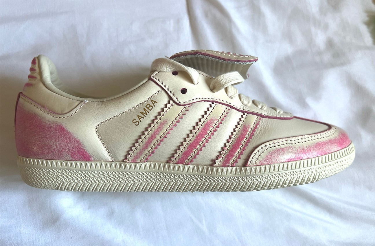 Adidas Samba LT Color Fade Cream Shock Pink Womens Shoes Size 5.5 NEW no Box