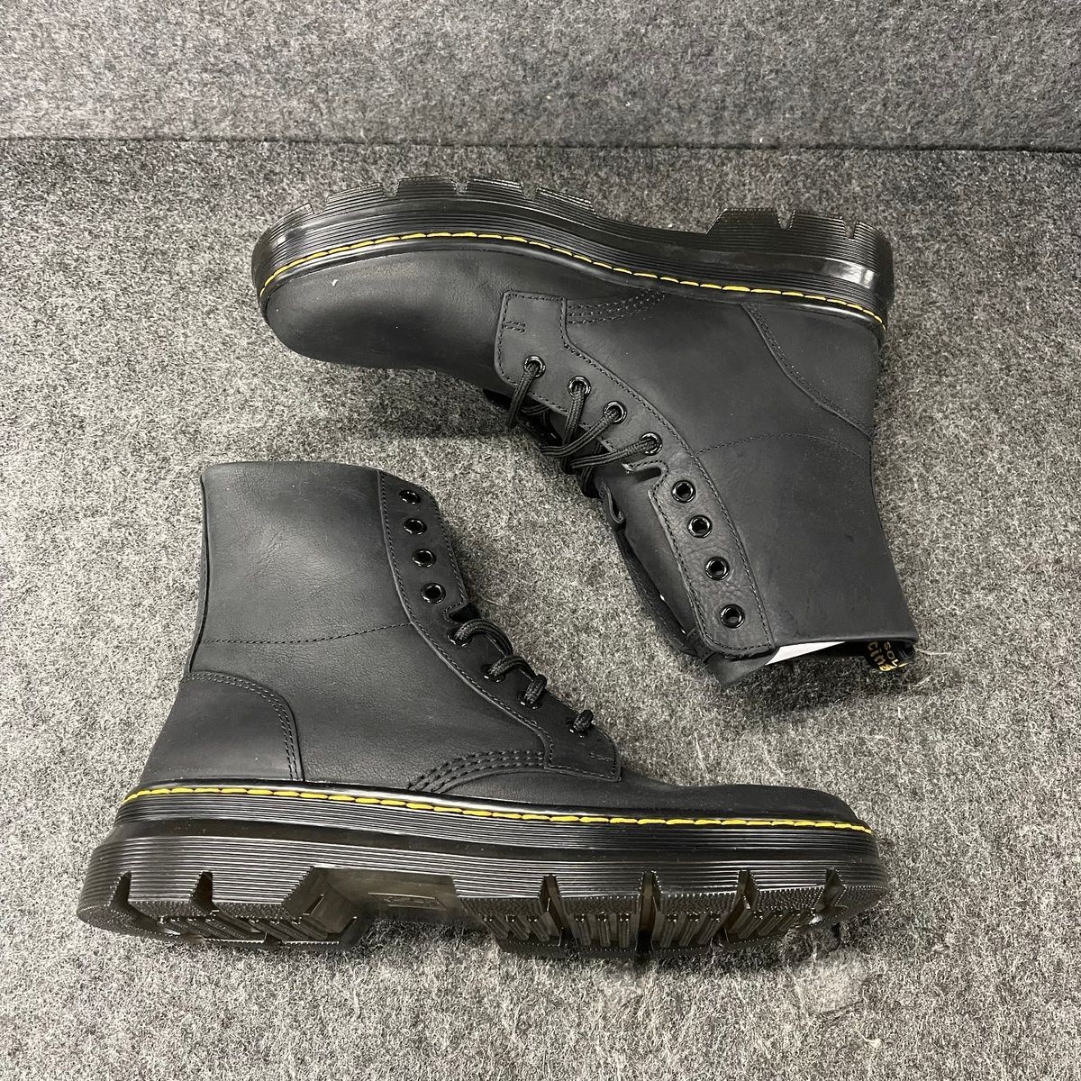 DR.MARTENS Combs Leather Casual Boots Unisex Size M9/W10 Black