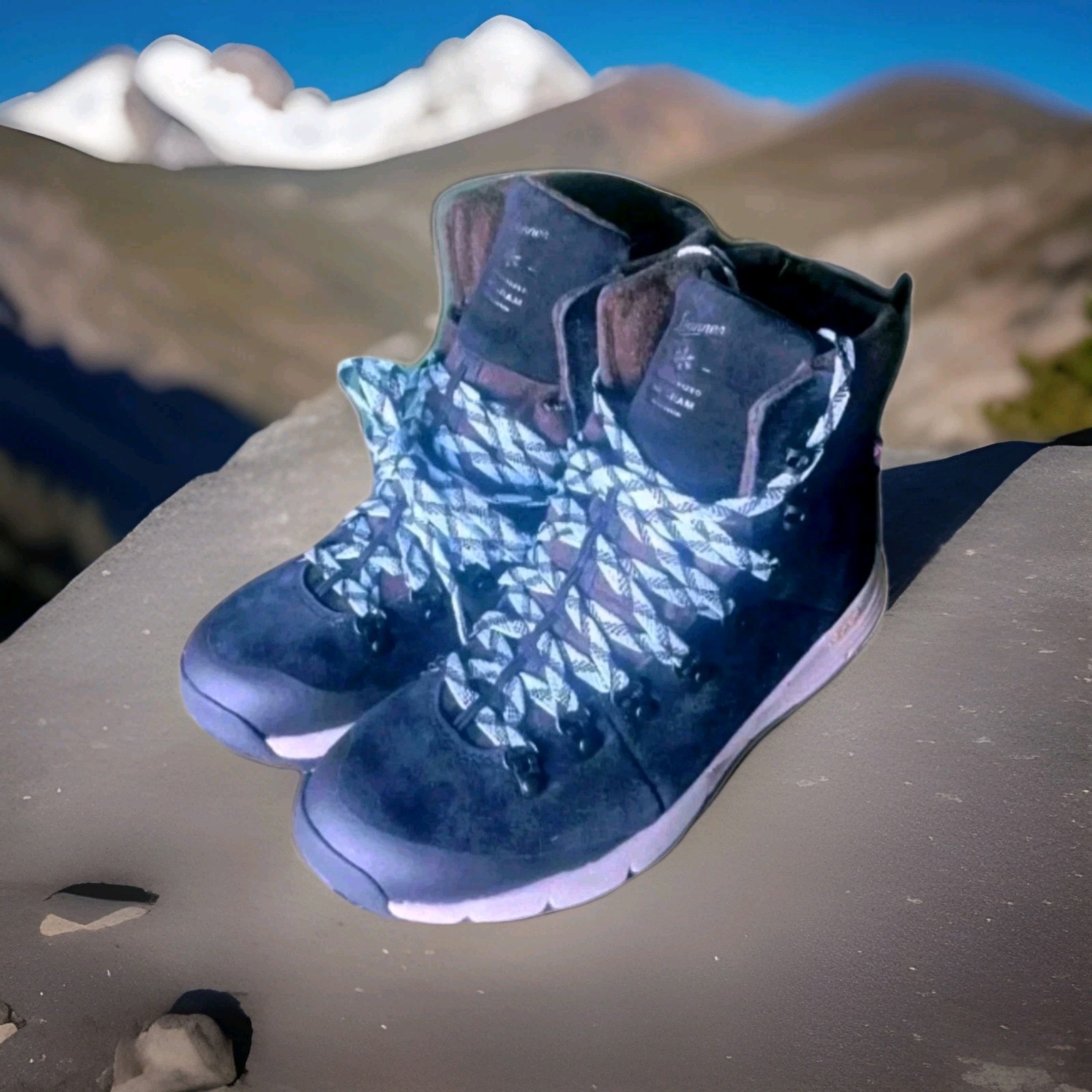 Danner Womens Arctic 600 Sidezip 7″ 200G Boots Black/Spark Blue Size 9
