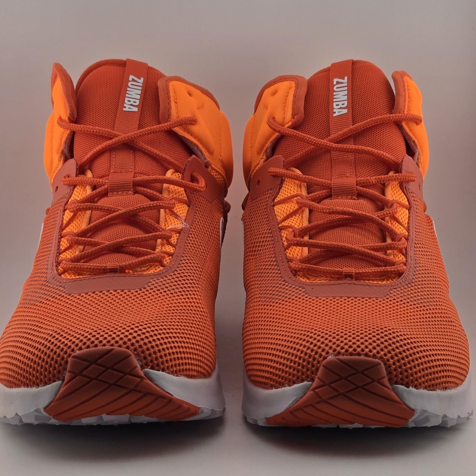 Zumba Air Funk 2.0 Mid Top Orange Mesh Dance Fitness Shoes Womens Size 13