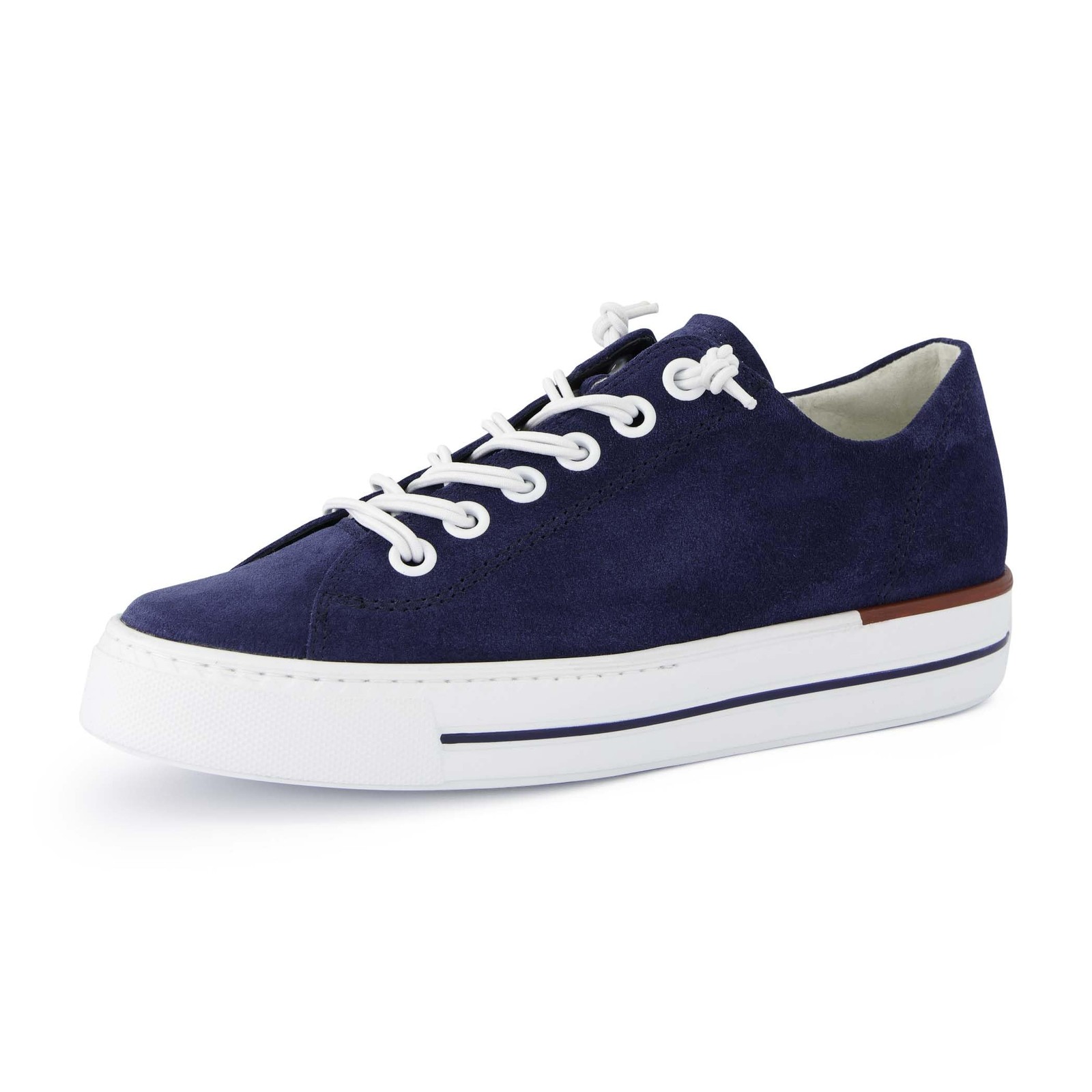 Paul Green Unisex Low-Top Sneaker, Removable Insole, Lightweight EVA Sole, Blue