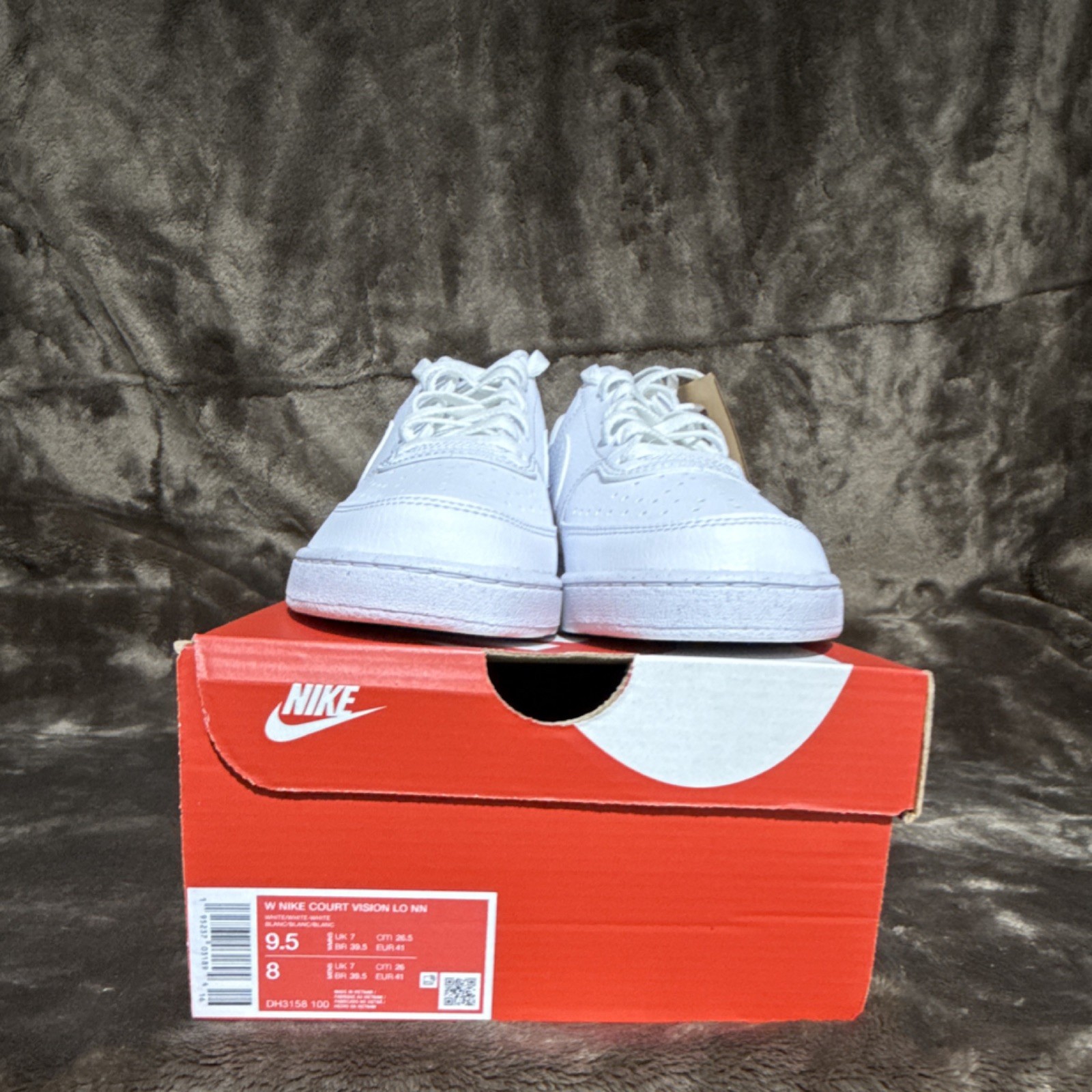 Nike Court Vision Next Nature Low Triple White DH3158-100 White Sneaker