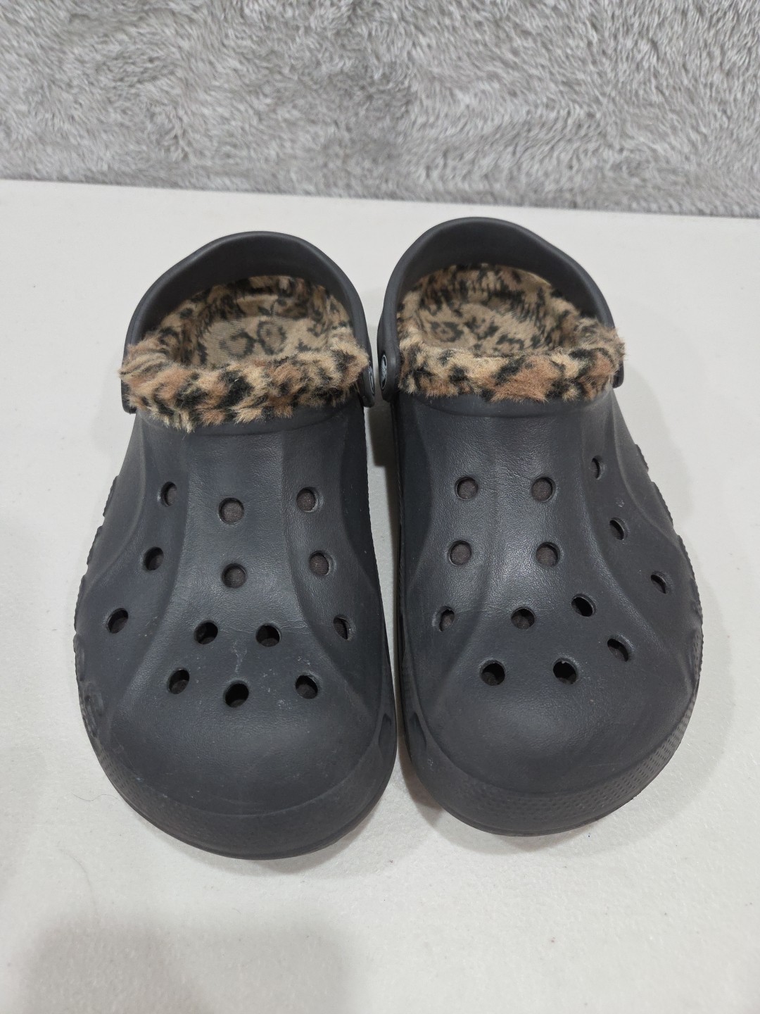 Crocs Unisex Baya Leopard Lined Clog | 16238 Unisex Sz Men’s 6 Women’s 8