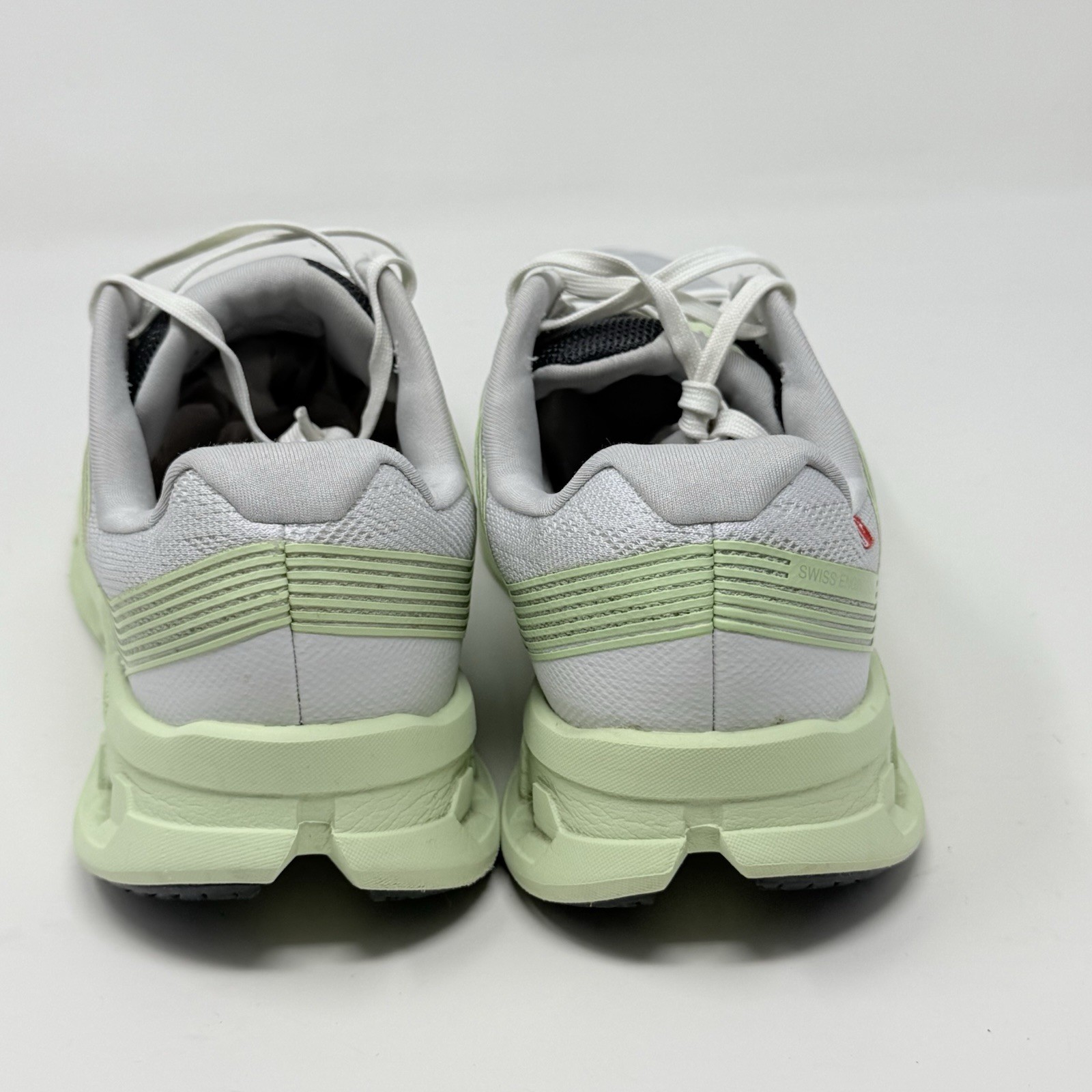 On Cloudgo Sneakers Womens 8 White Green Lightweight Running Walking Shoes