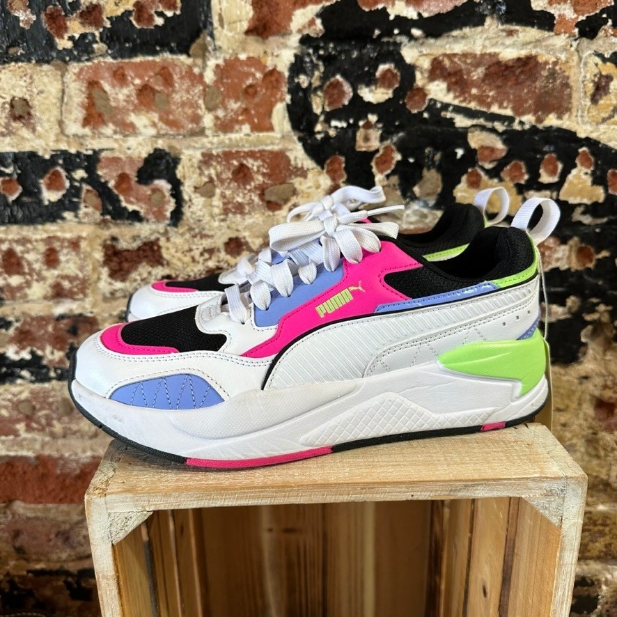 Puma X-Ray Speed Lite Womens Sneakers Multicolor 375844-72 White Pink Green 8.5