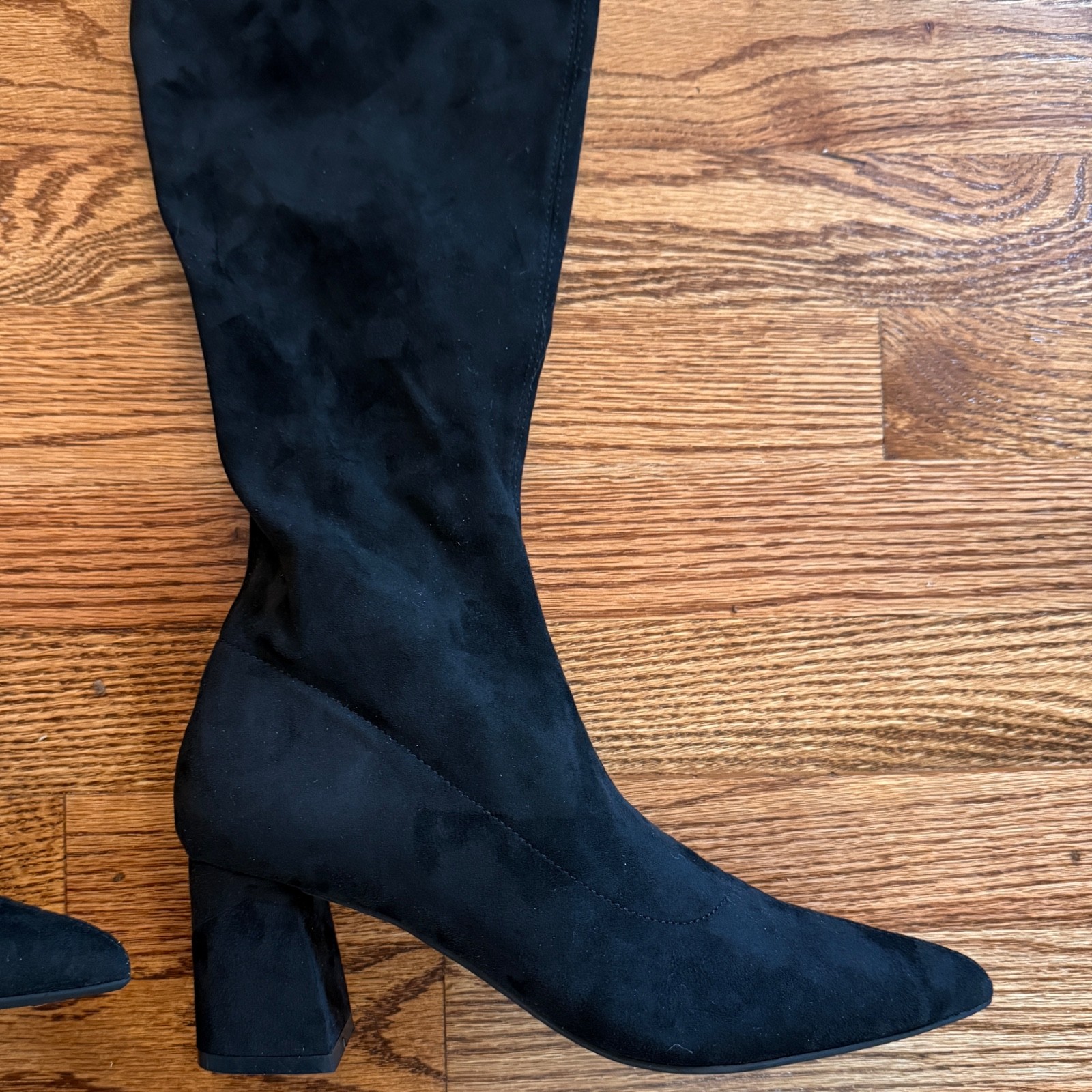 Brand New Cosy Island Tall Textured Black Boots 7.5