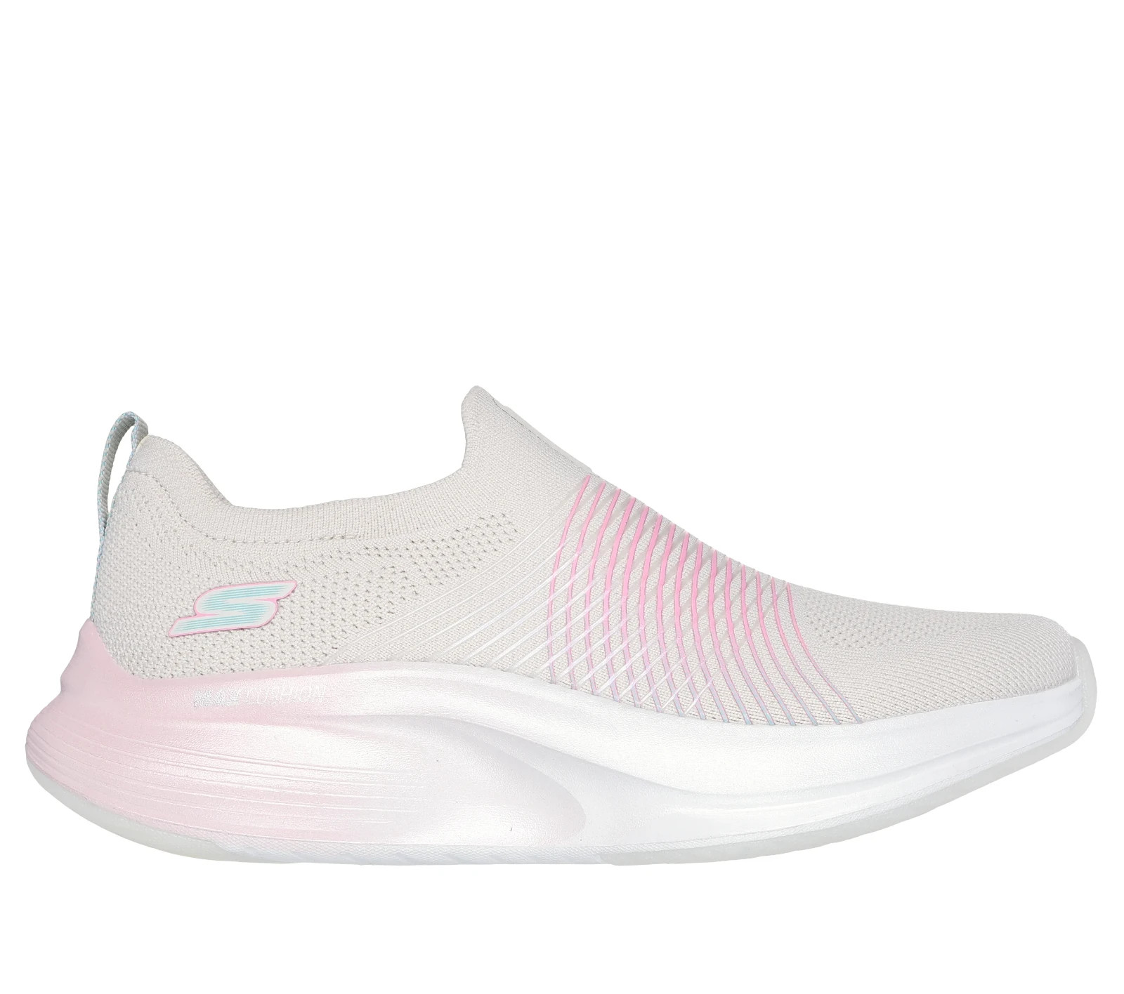 Skechers Shoes Max Cushion Women Go Walk Soft Comfort SlipOn Natural Pink 125052