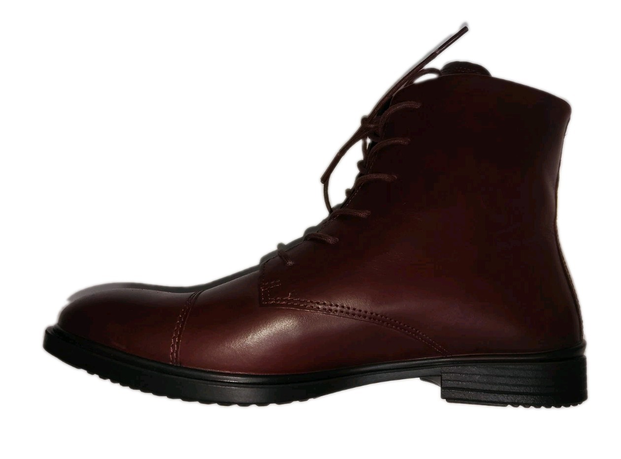 ECCO Touch 15 Lace Up Leather Ankle Booties Oxford Boots US Women 8-8.5 EU39 NEW