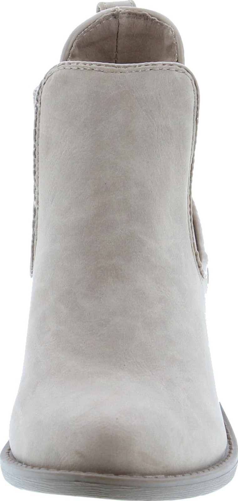 Soda Women’s Chelsea Faux Leather Elastic Side Panel Ankle Boots