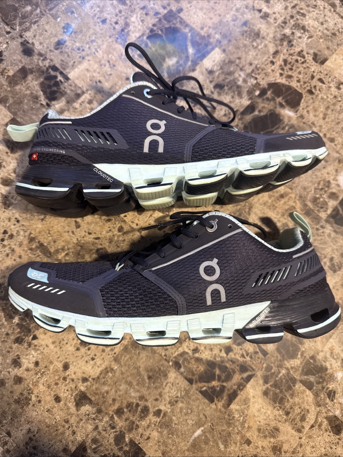 On Cloud Running Cloudflyer Black Mint CloudTec Helion Running Shoes Women’s 10