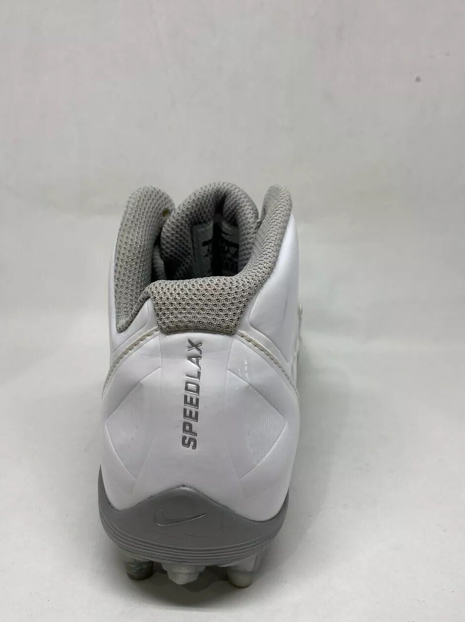Nike Speedlax 4 (GS) Youth Cleat White/Metallic Silver Size 5.5 Y
