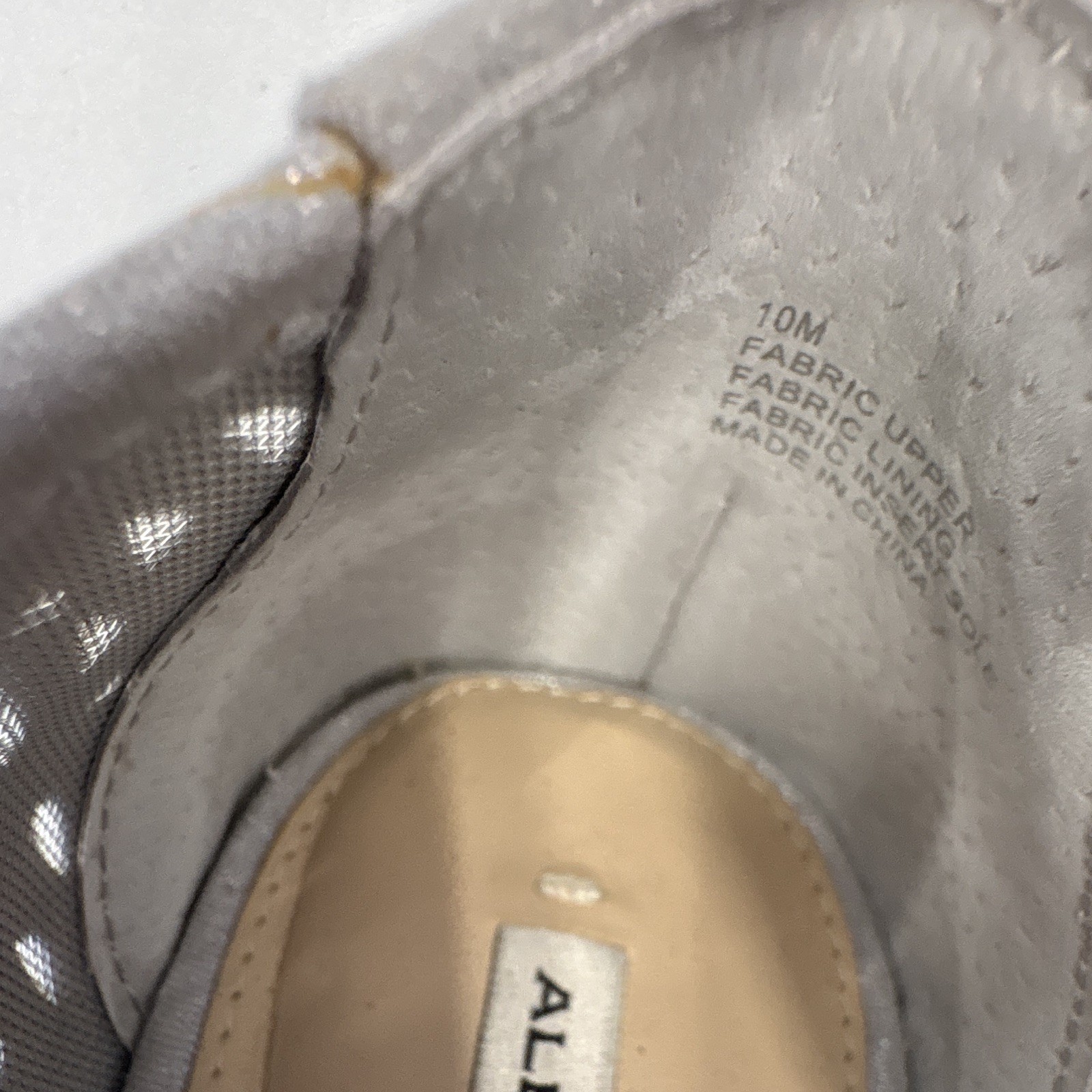 Alex Marie Women’s Silver Glitter Ballet Flats Fabric Slip-On Round Toe 10m