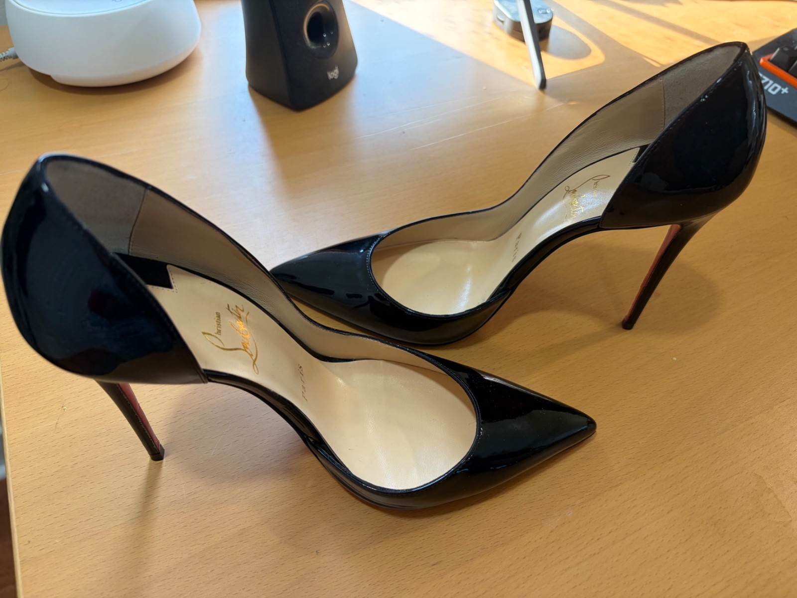 Christian Louboutin Iriza 100mm Size 38 – Black