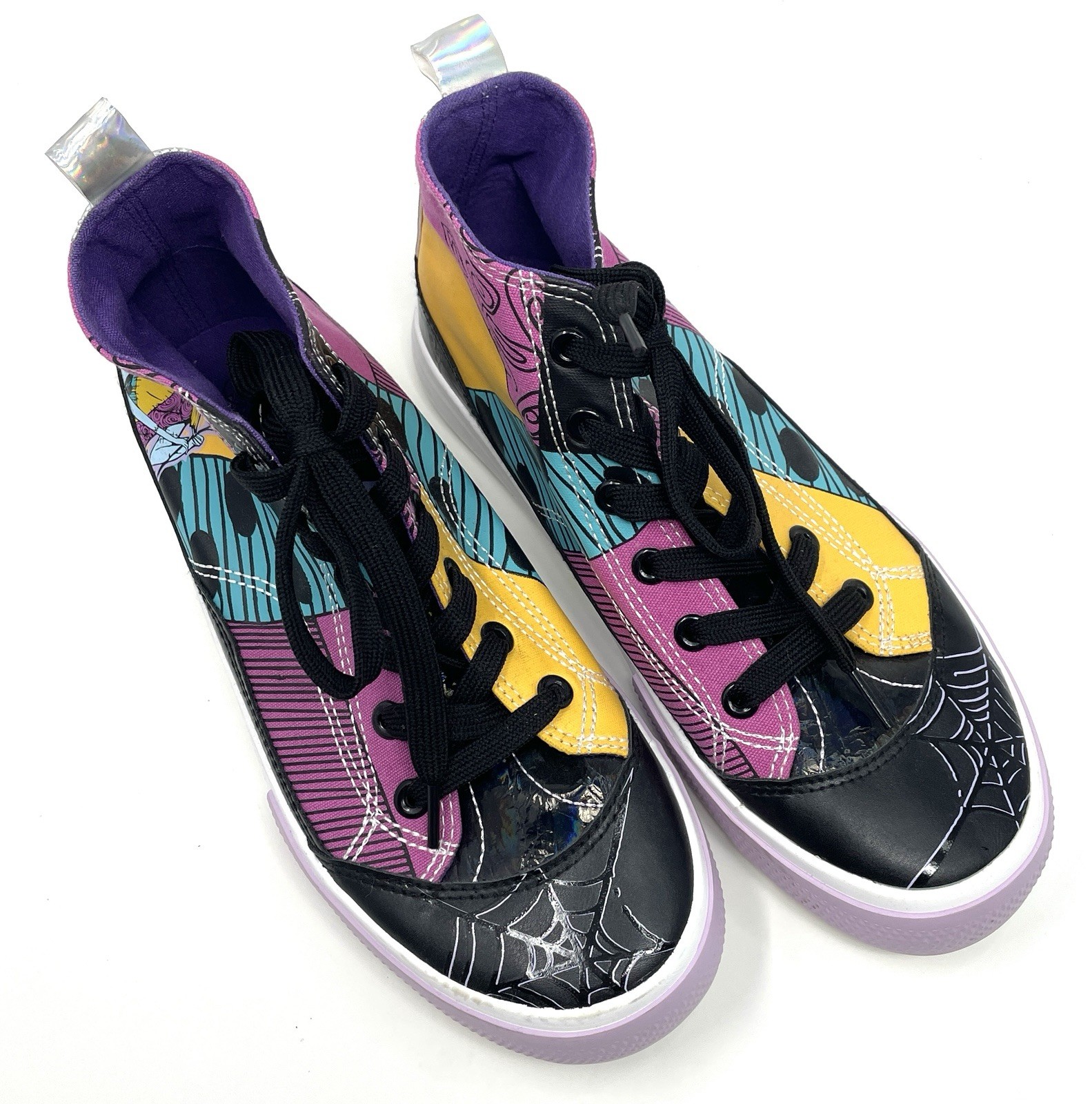 Disney Ground Up Tim Burton Night Before Christmas Hi Top Shoes Size 7 **READ**