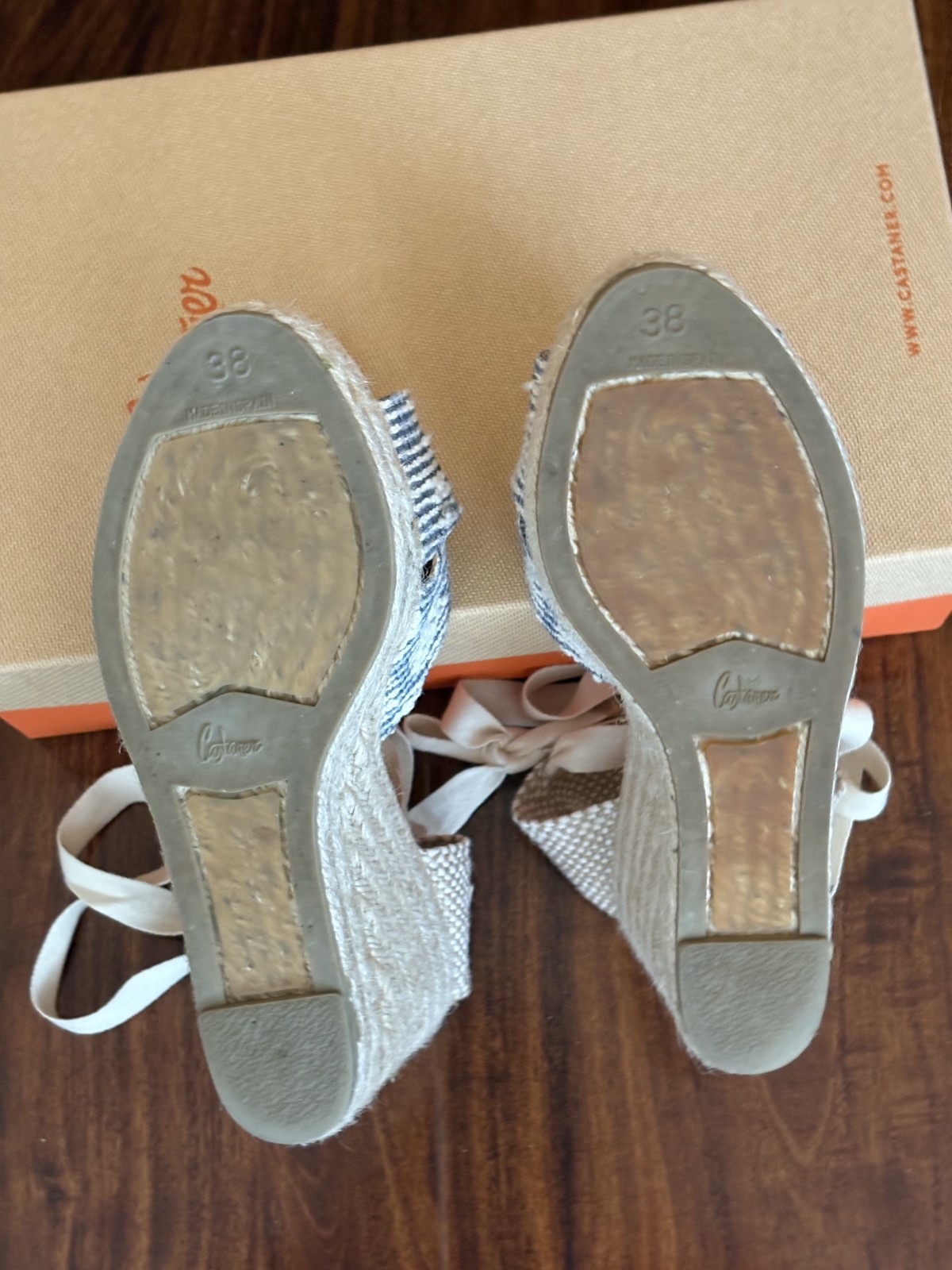 Castaner Briana Espadrilles in Marino, Size 38EU/7.5 USA