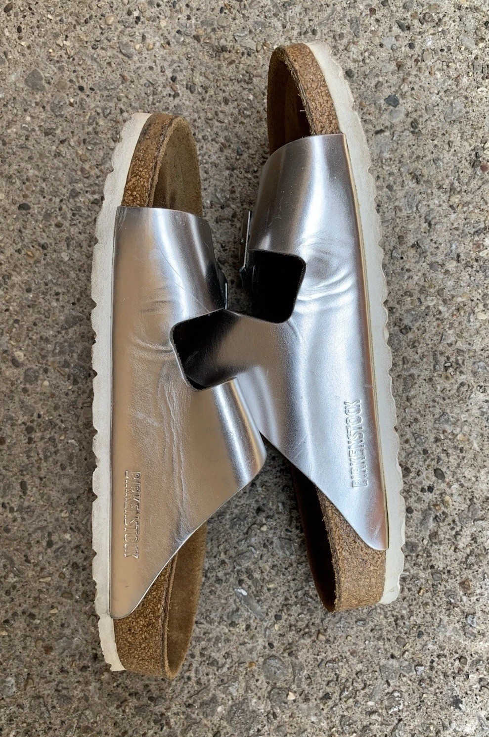 Birkenstock Arizona Women’s Sandals Eva Silver Buckle 40 / US 9