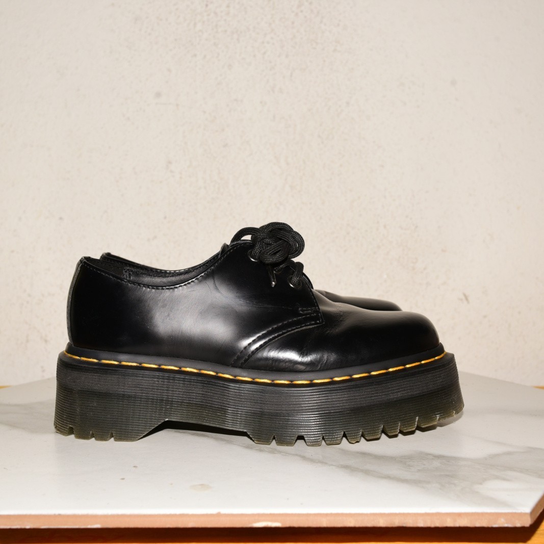 Dr. Martens 1461 Quad Platform Oxford Leather Black UK 4 / Women US 6 / EU 37