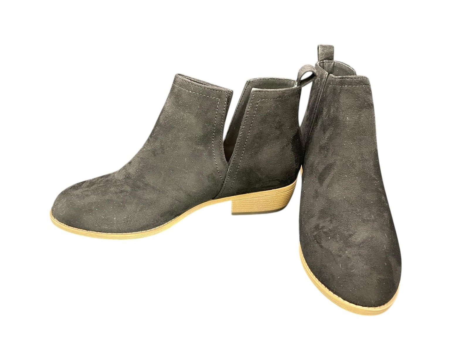 Brinley Co Journey Women Bootie Fashion Casual RIMI-WD Cutout Black Size 10 M