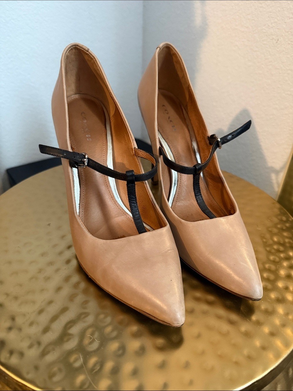 Coach leather heels – US 9 B