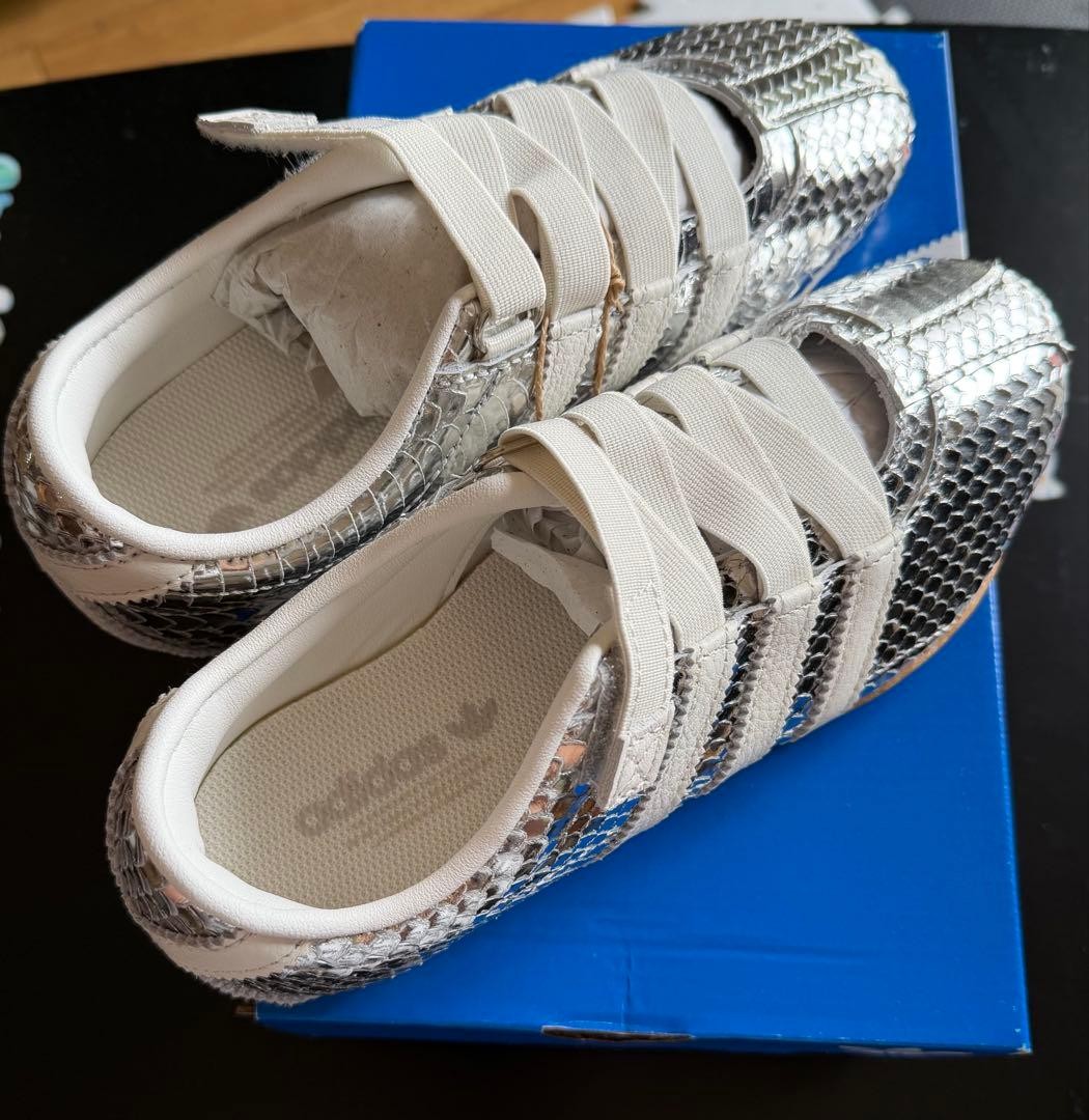 adidas Tokyo MJ Silver Metallic Cloud White Gum KI4312 Womens US5.5 22.5cm