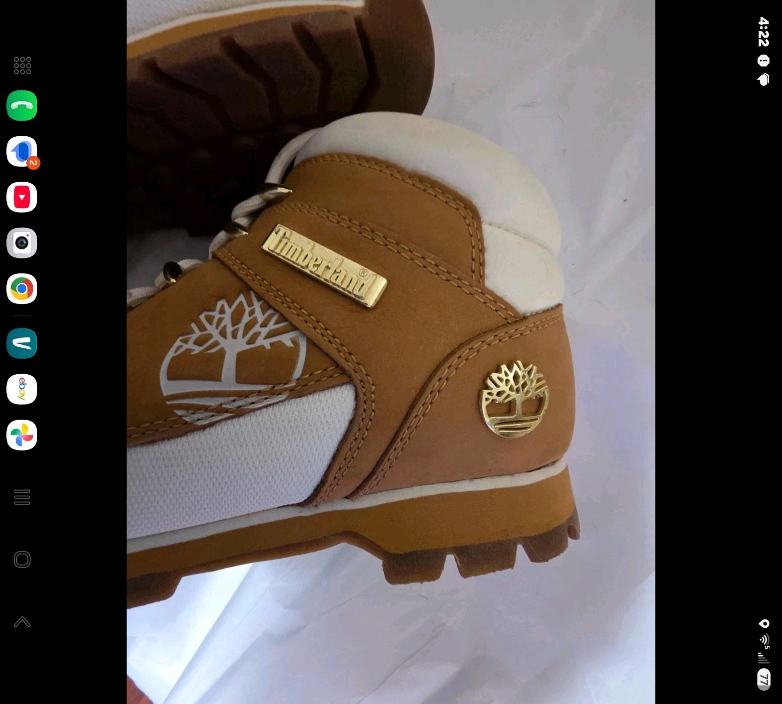 Timberland Euro Sprint Hiker, Women’s Boots, Size 10, Brown And White, 16642